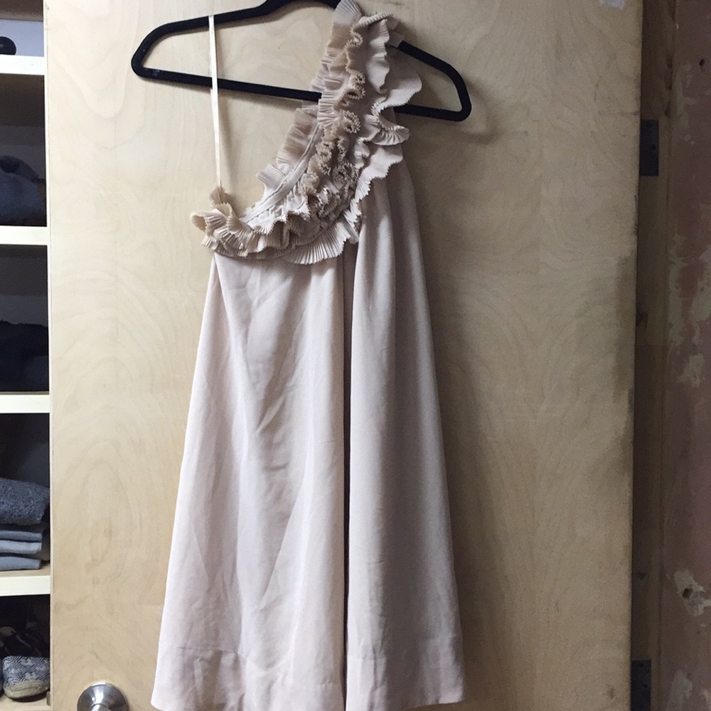 One shoulder cocktail dress